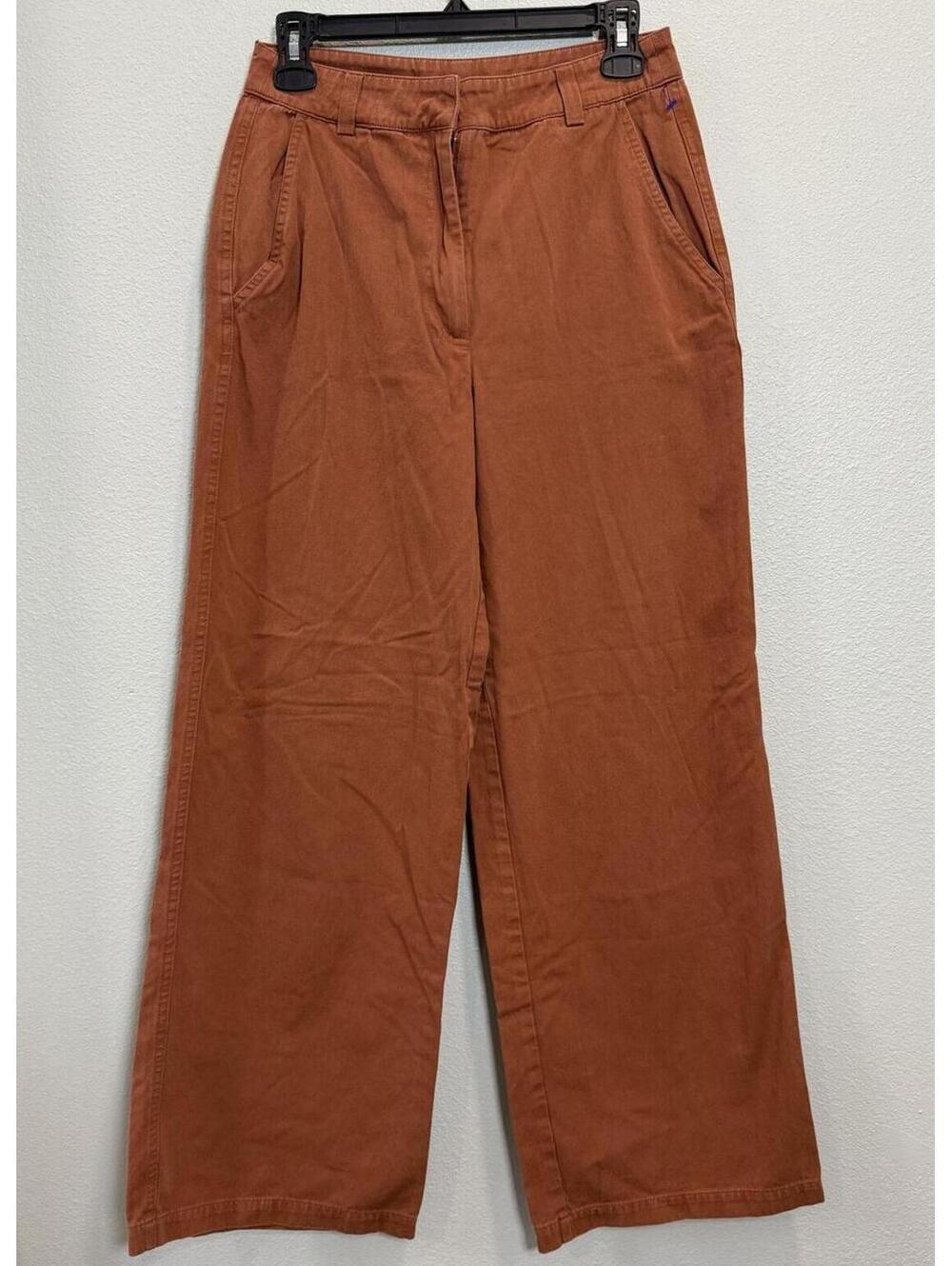 Forever 21 Rust Orange Trouser Wide Leg Pants, Women's 4